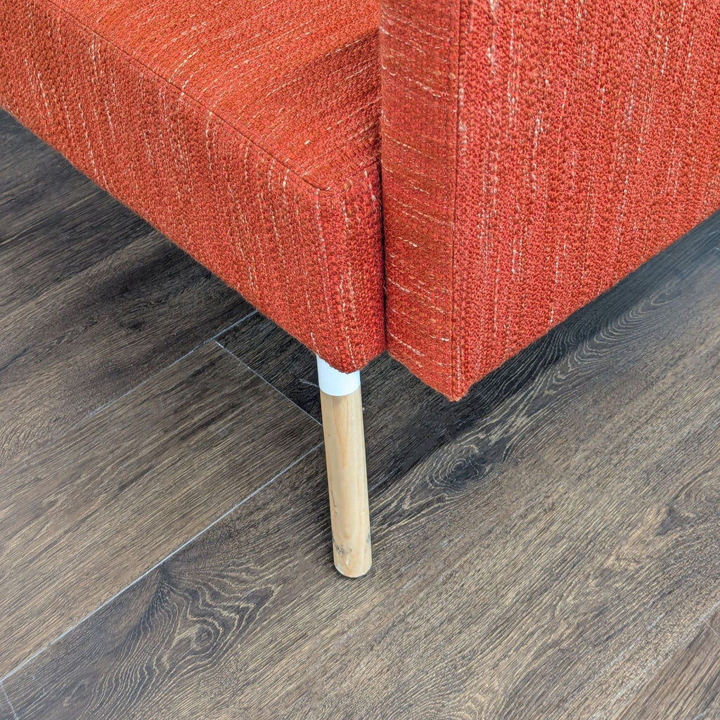 HighTower Tombolo Modern Lounge Chair with Wooden Legs