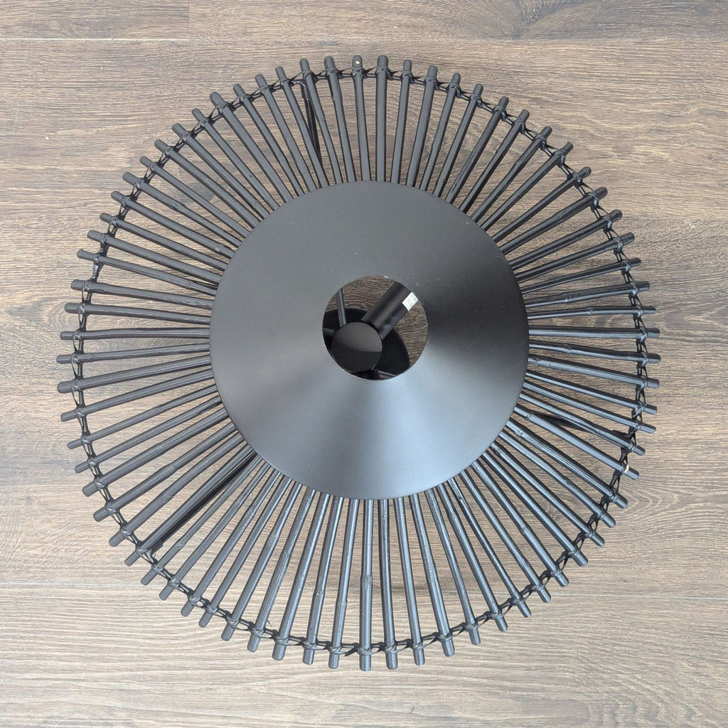 CB2 Copa Modern Black Metal Pendant Ceiling Light Fixture