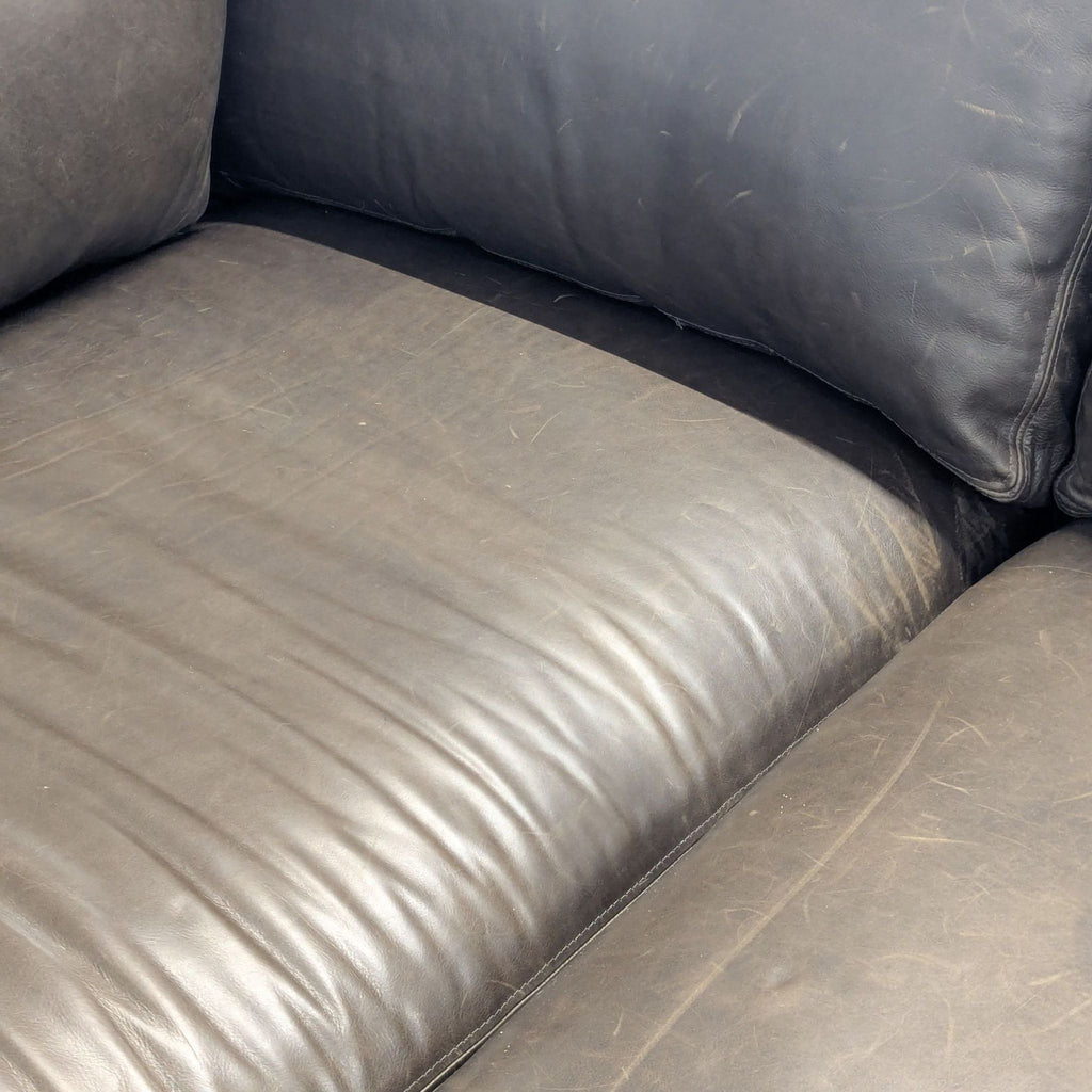 Restoration Hardware Maxwell Brown Leather Sectional Sofa – Spacious and Comfortable - Accepted Offer (19.39% discount)