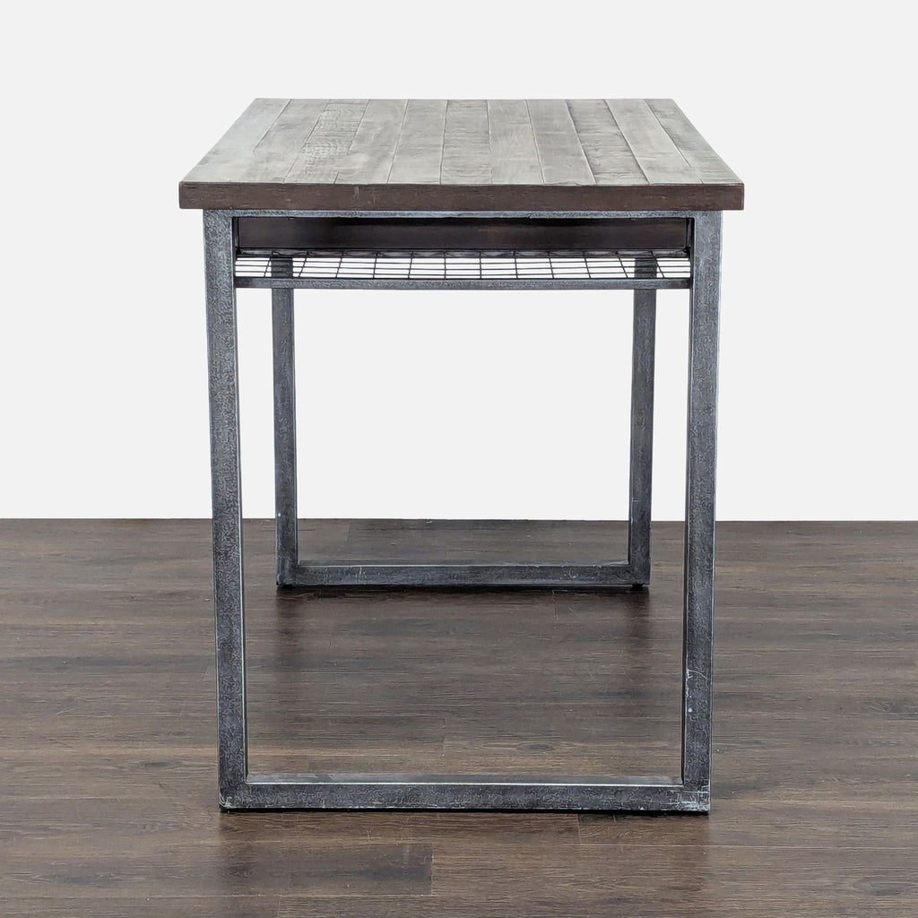 Standard Furniture Industrial Desk with Drawer and Metal Frame
