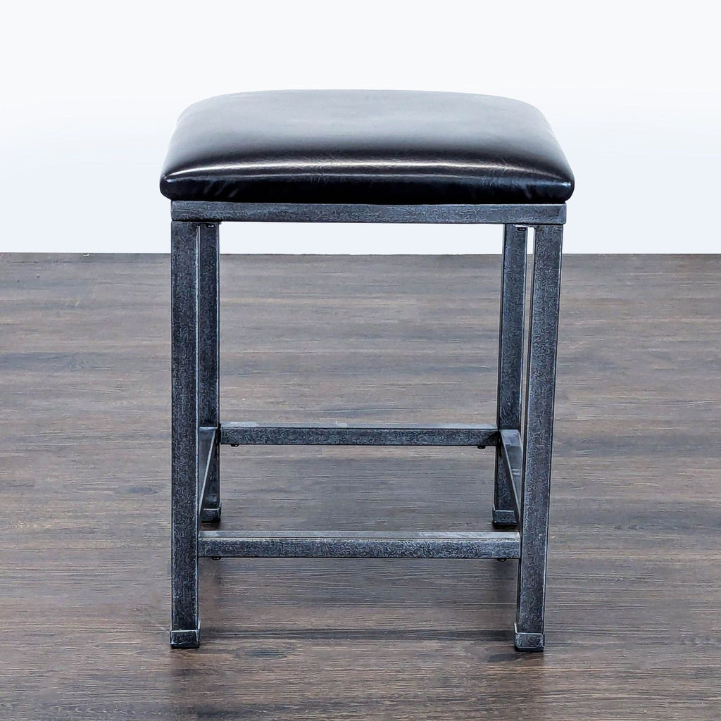 Metal Stool with Padded Seat