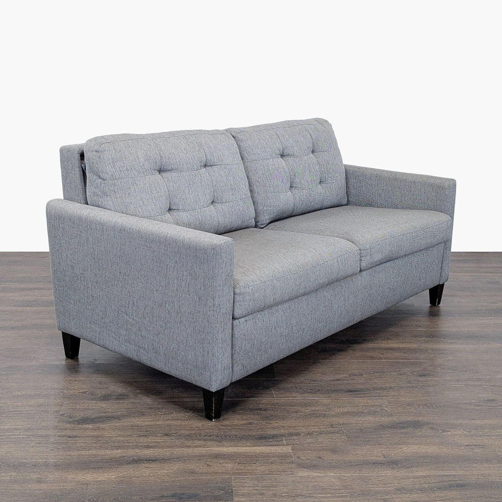 Crate and Barrel Modern Gray Sleeper Sofa Convertible Bed