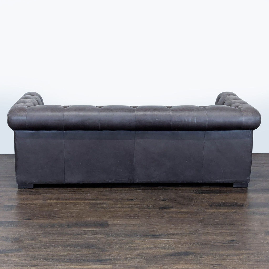 Restoration Hardware Chesterfield 3-Seat Tufted Leather Sofa