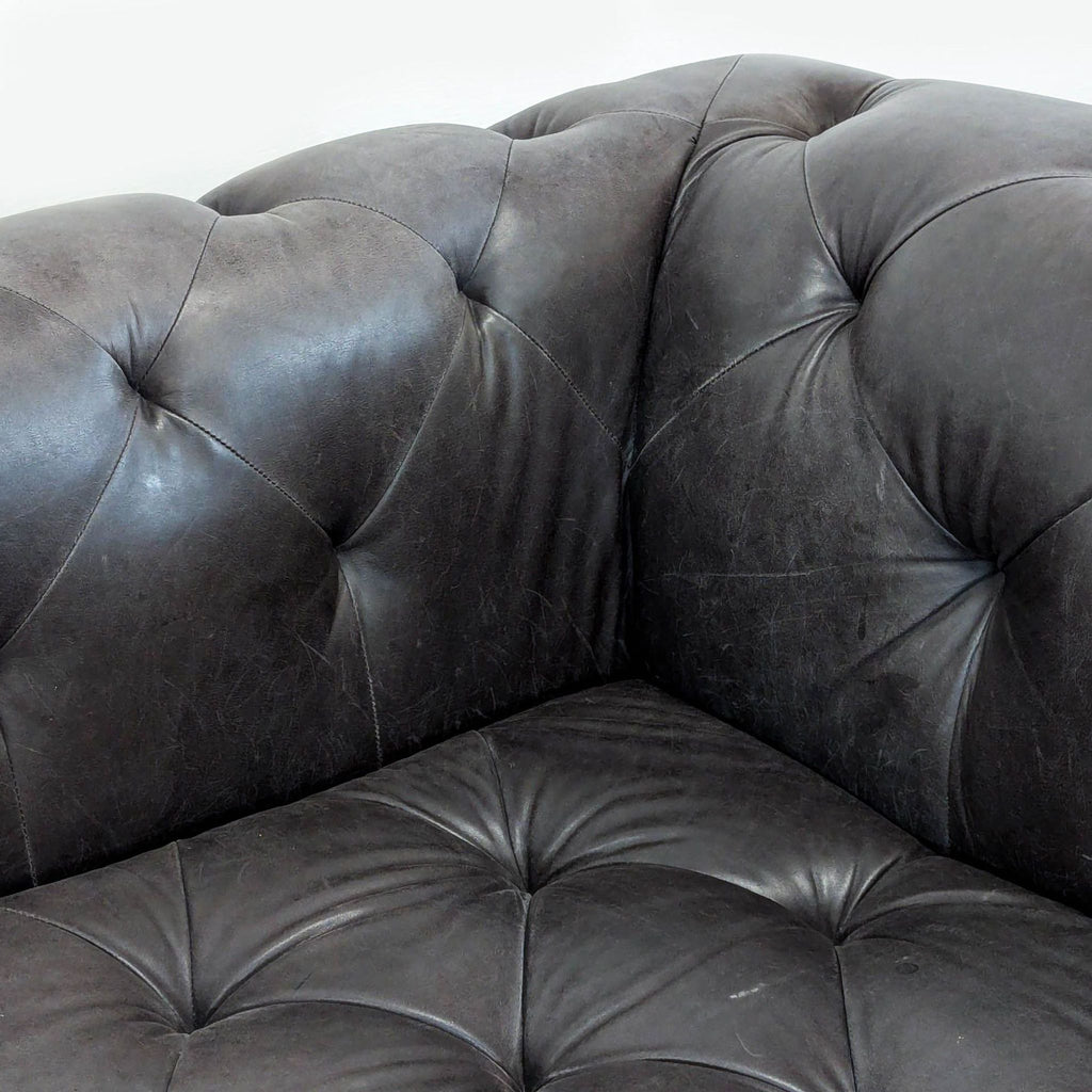 Restoration Hardware Chesterfield 3-Seat Tufted Leather Sofa  - Accepted Offer (22.06% discount)