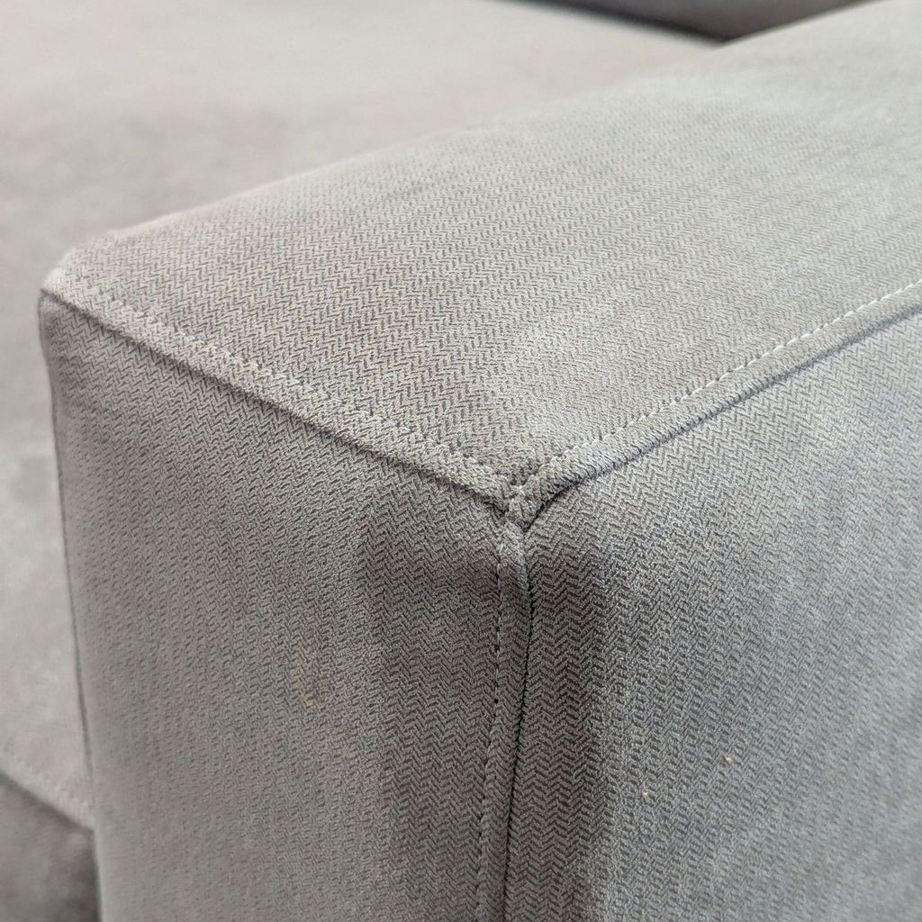 Crate and Barrel 3-Seat Modern Gray Sofa