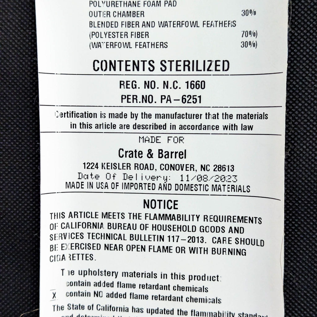 Crate & Barrel Ottoman