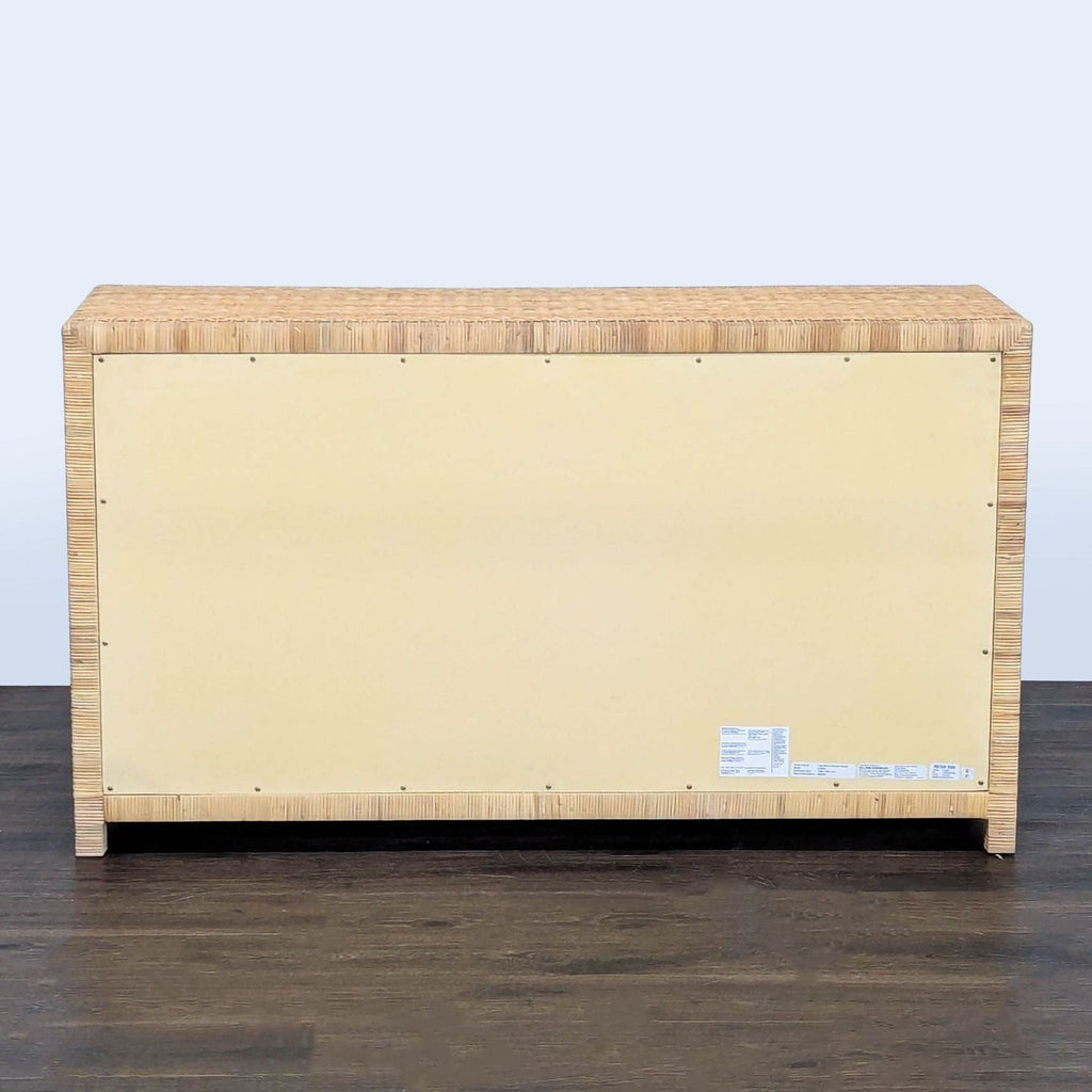 Pottery Barn Cala 6-Drawer Woven Rattan Dresser - Natural Finish