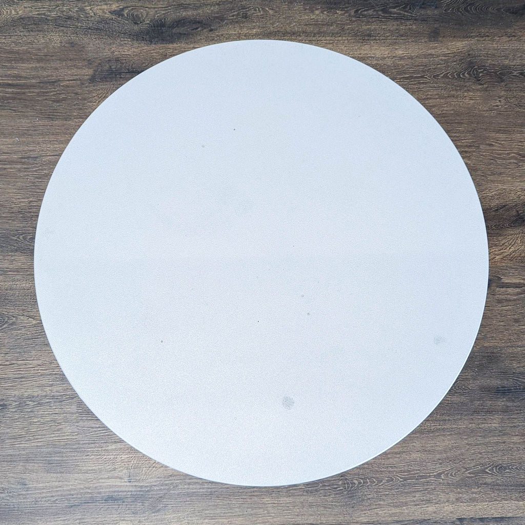 Room and Board Emmett Modern Round Coffee Table - Light Grey