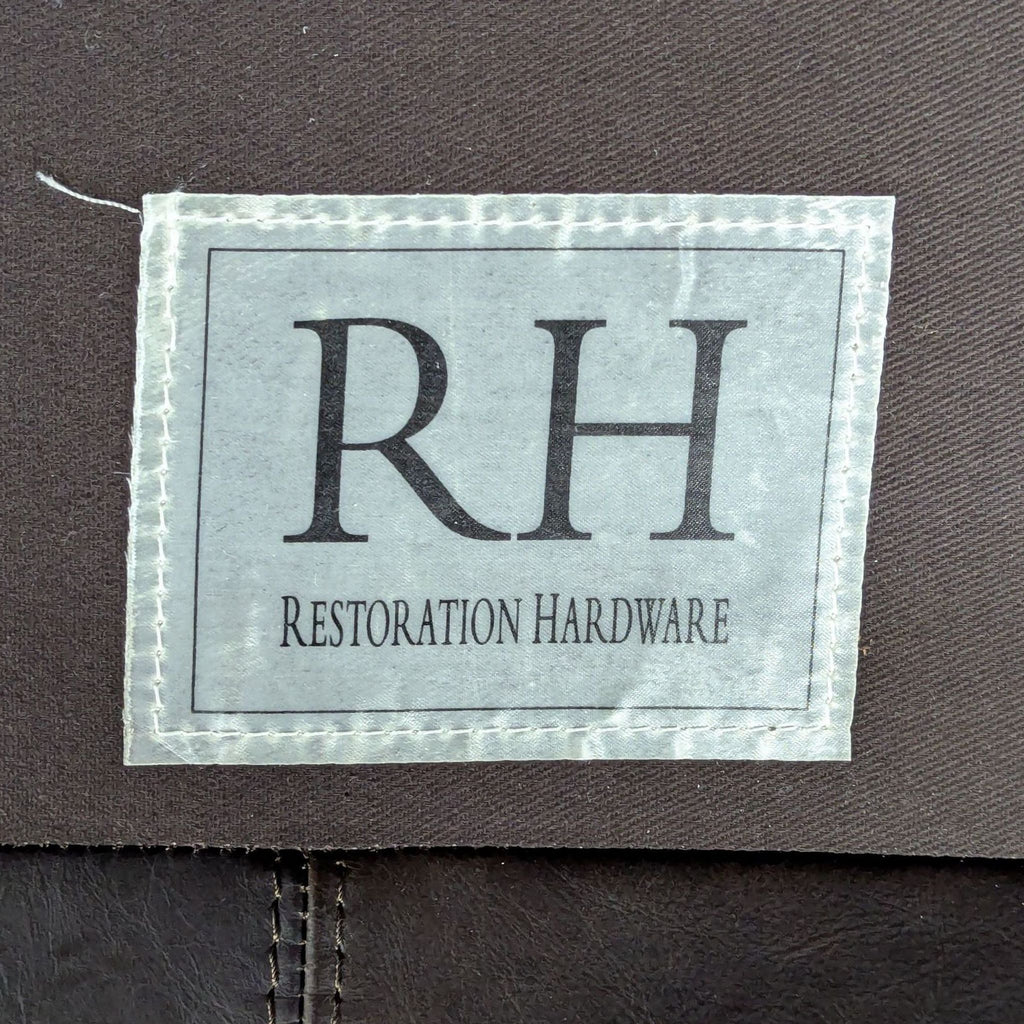 Restoration Hardware Maxwell Leather Sectional Sofa in Dark Brown