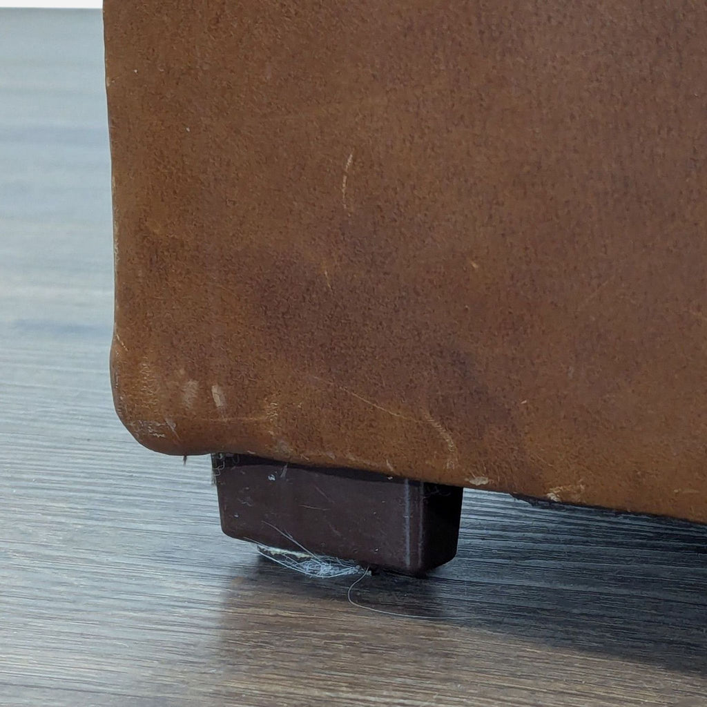 Restoration Hardware Leather Ottoman Cube