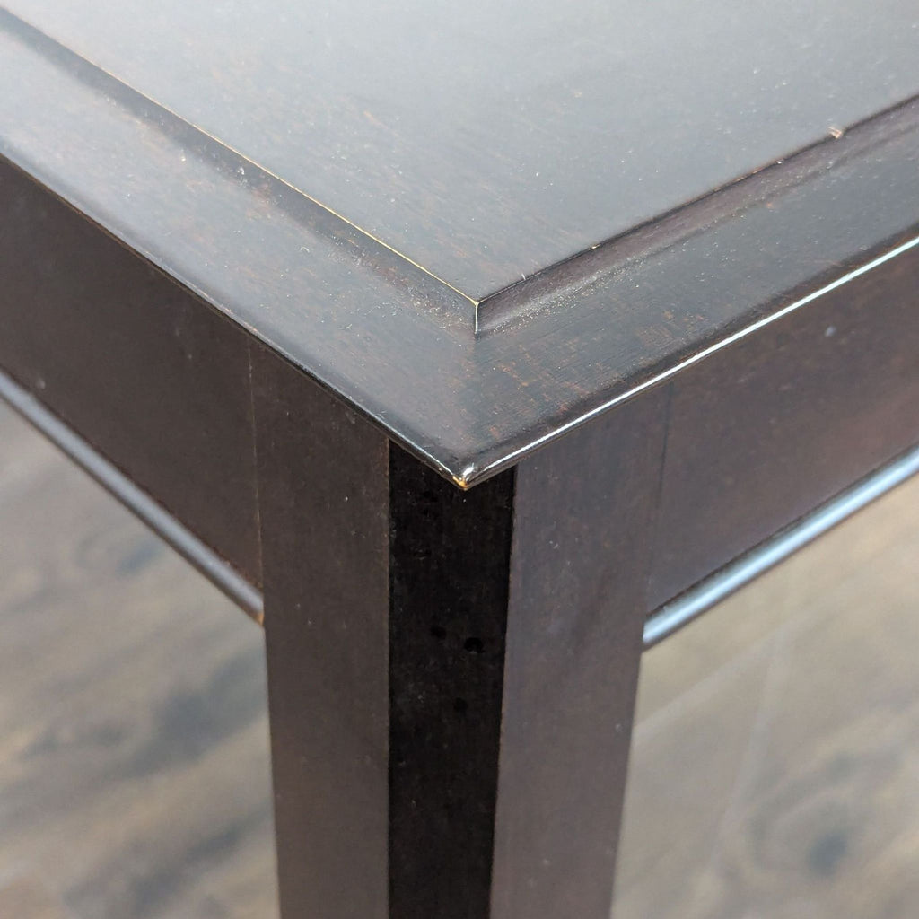 Baronet Dark Wood Desk with Two Drawers