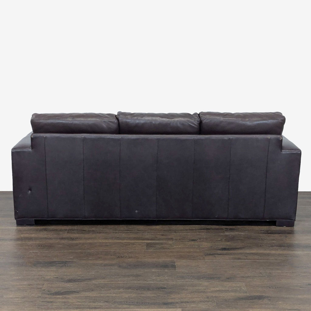 Room & Board Metro Dark Brown Leather Sleeper Sofa