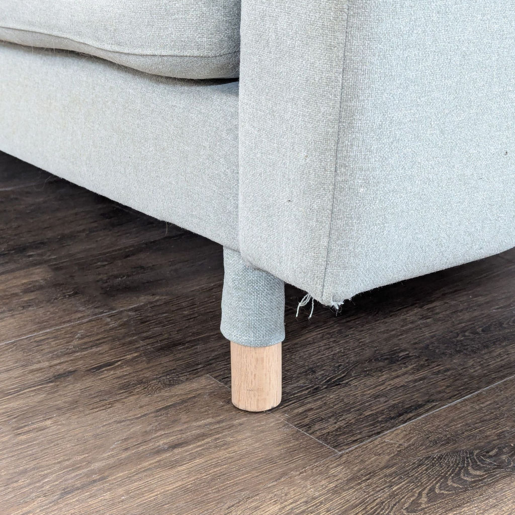 Ikea Morabo Light Gray Sectional Sofa with Chaise - Modern Design