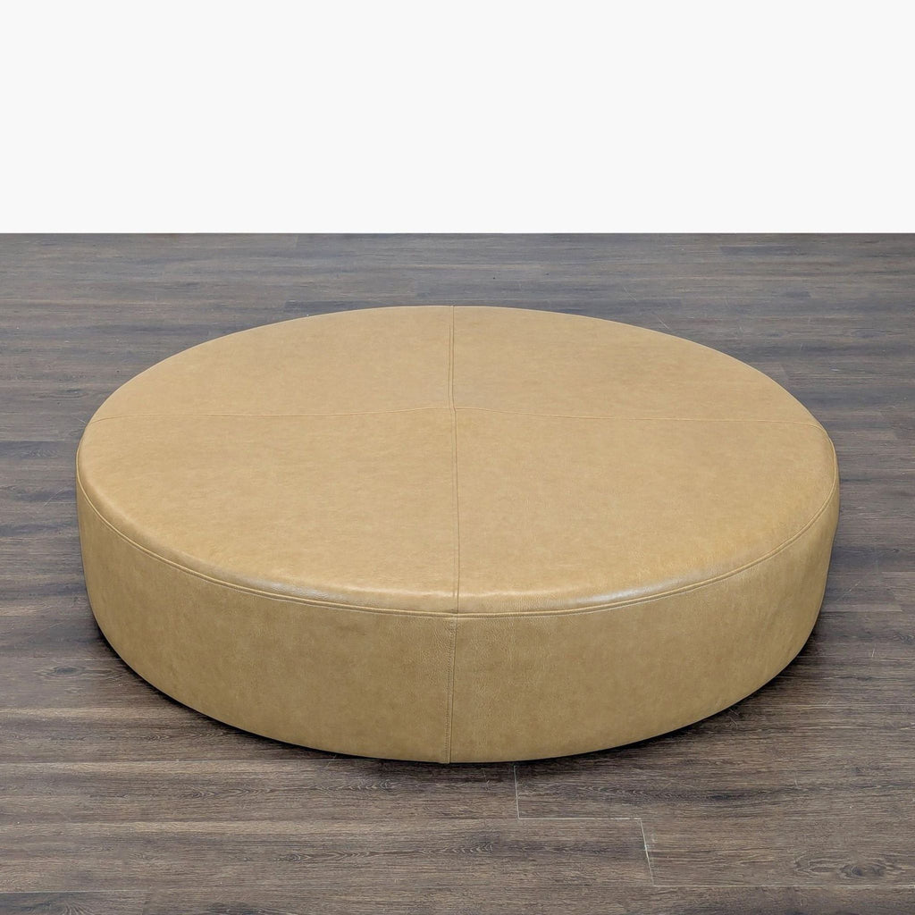 Large Leather Ottoman