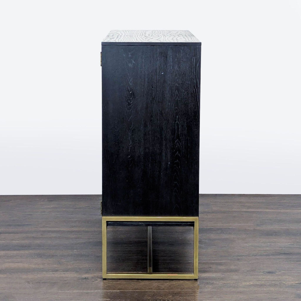 Article Bar Cabinet on Metal Base