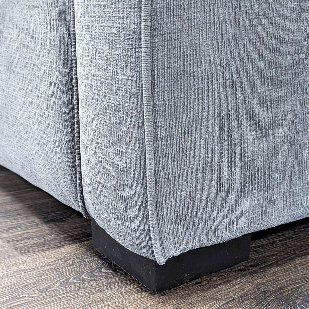 Jonathan Louis Gray Fabric Sectional Sofa with Chaise - Comfortable & Spacious