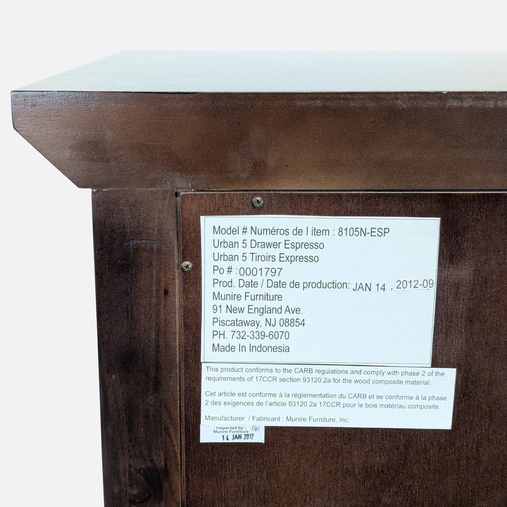 1. Muniré Furniture dresser with multiple spacious drawers, ideal for bedroom storage.