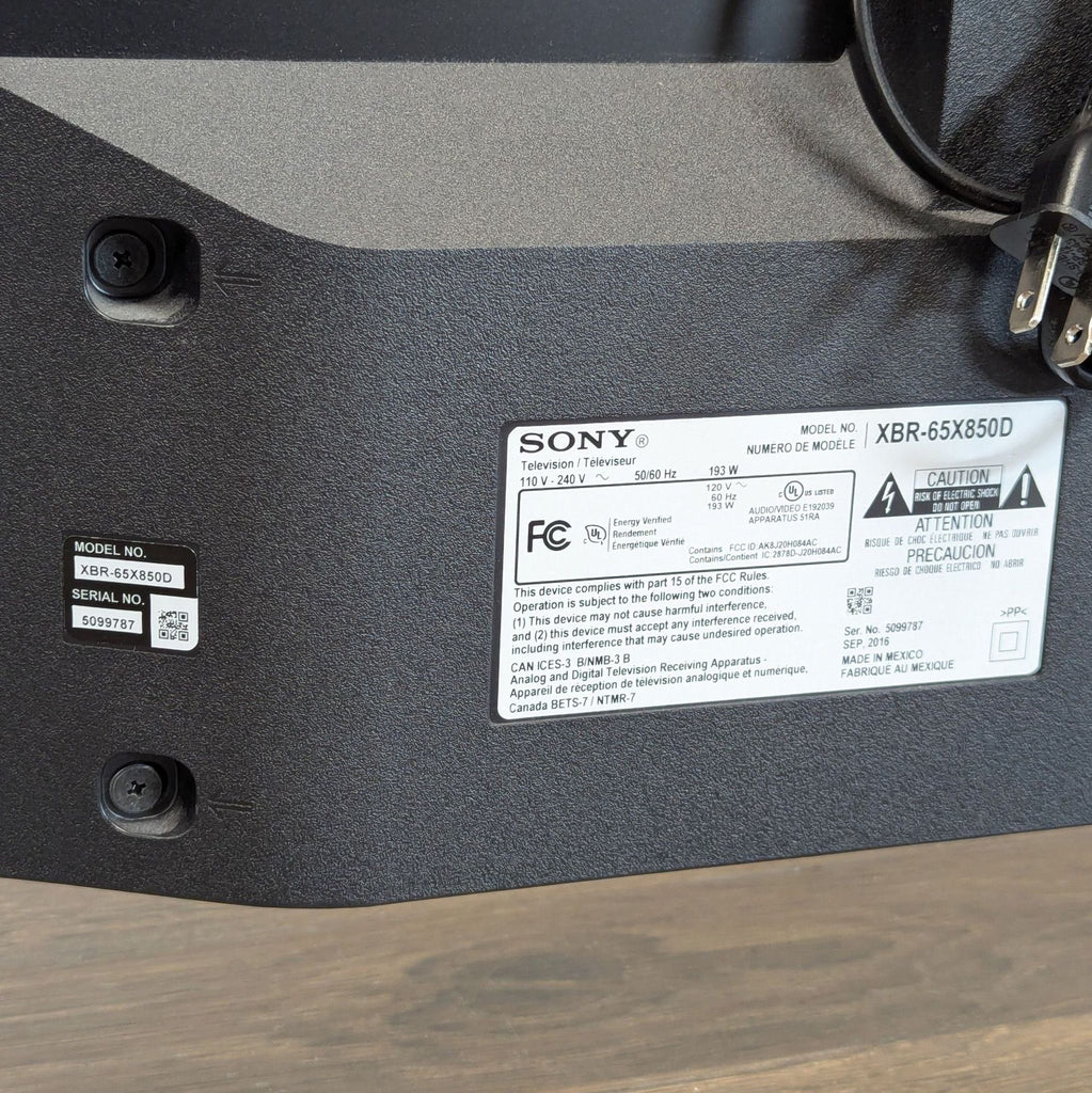 Sony 65-Inch LED TV - Sleek Design, Great Condition