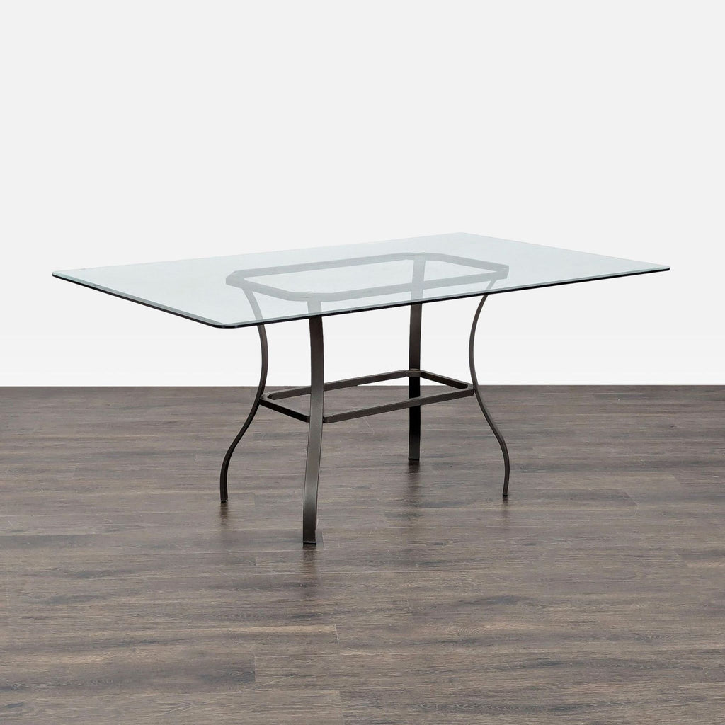Reflections Furniture 6-Piece Dining Set with Glass Table and Cream Chairs - Accepted Offer (25.53% discount)