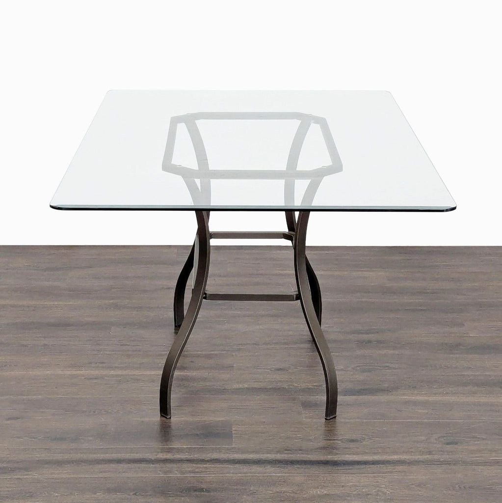 Reflections Furniture 6-Piece Dining Set with Glass Table and Cream Chairs - Accepted Offer (25.53% discount)