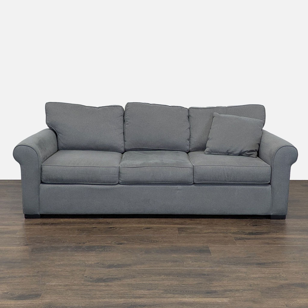 Jonathan Louis 3-Seat Gray Sofa with Rolled Arms - Accepted Offer (11.86% discount)