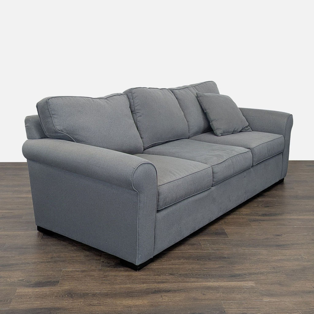 Jonathan Louis 3-Seat Gray Sofa with Rolled Arms - Accepted Offer (11.86% discount)