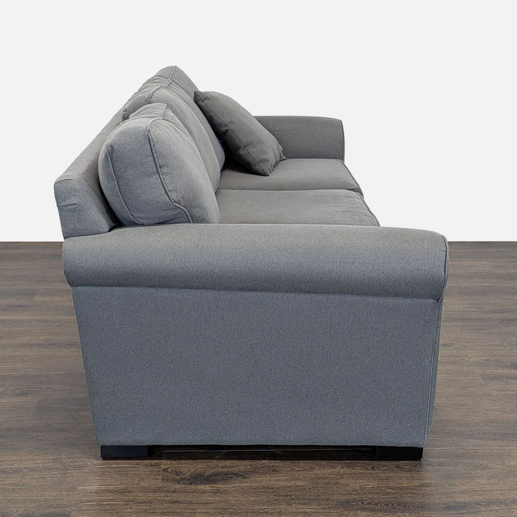 Jonathan Louis 3-Seat Gray Sofa with Rolled Arms - Accepted Offer (11.86% discount)