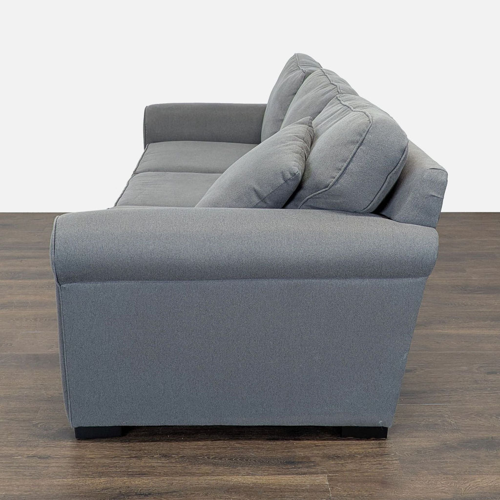 Jonathan Louis 3-Seat Gray Sofa with Rolled Arms - Accepted Offer (11.86% discount)