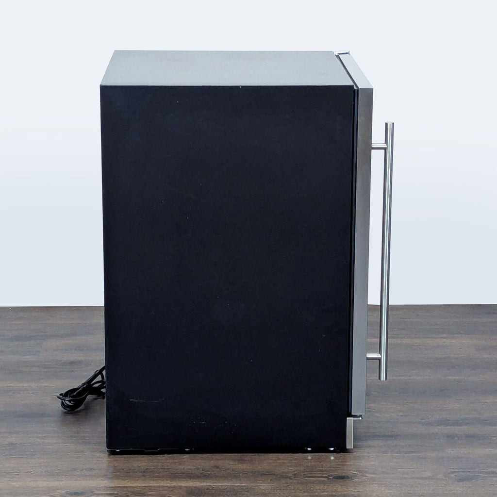 Zephyr Stainless Steel Refrigerator with Glass Door, Compact Design