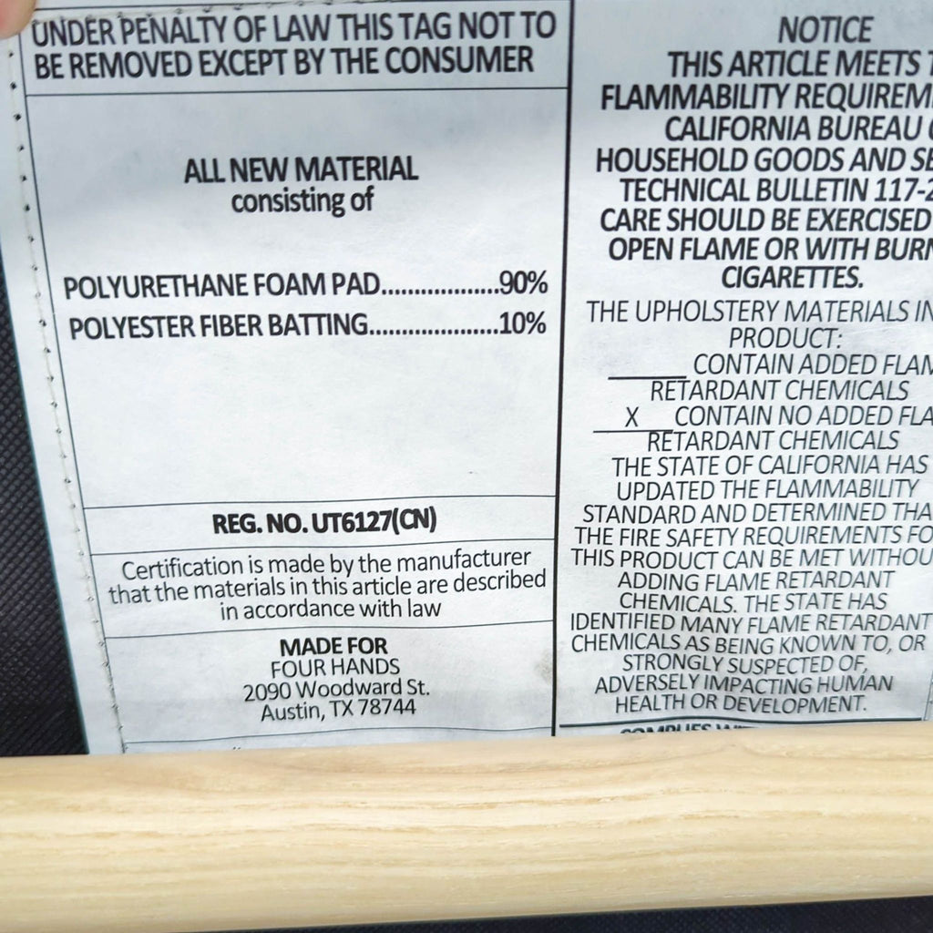 Four Hands Arnett Modern Lounge Chair with Light Wood Frame and Cream Leather Upholstery