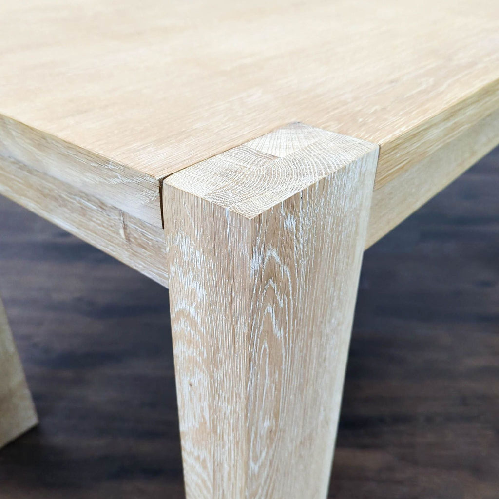 Crate and Barrel Terra Light Wood Desk with Two Drawers