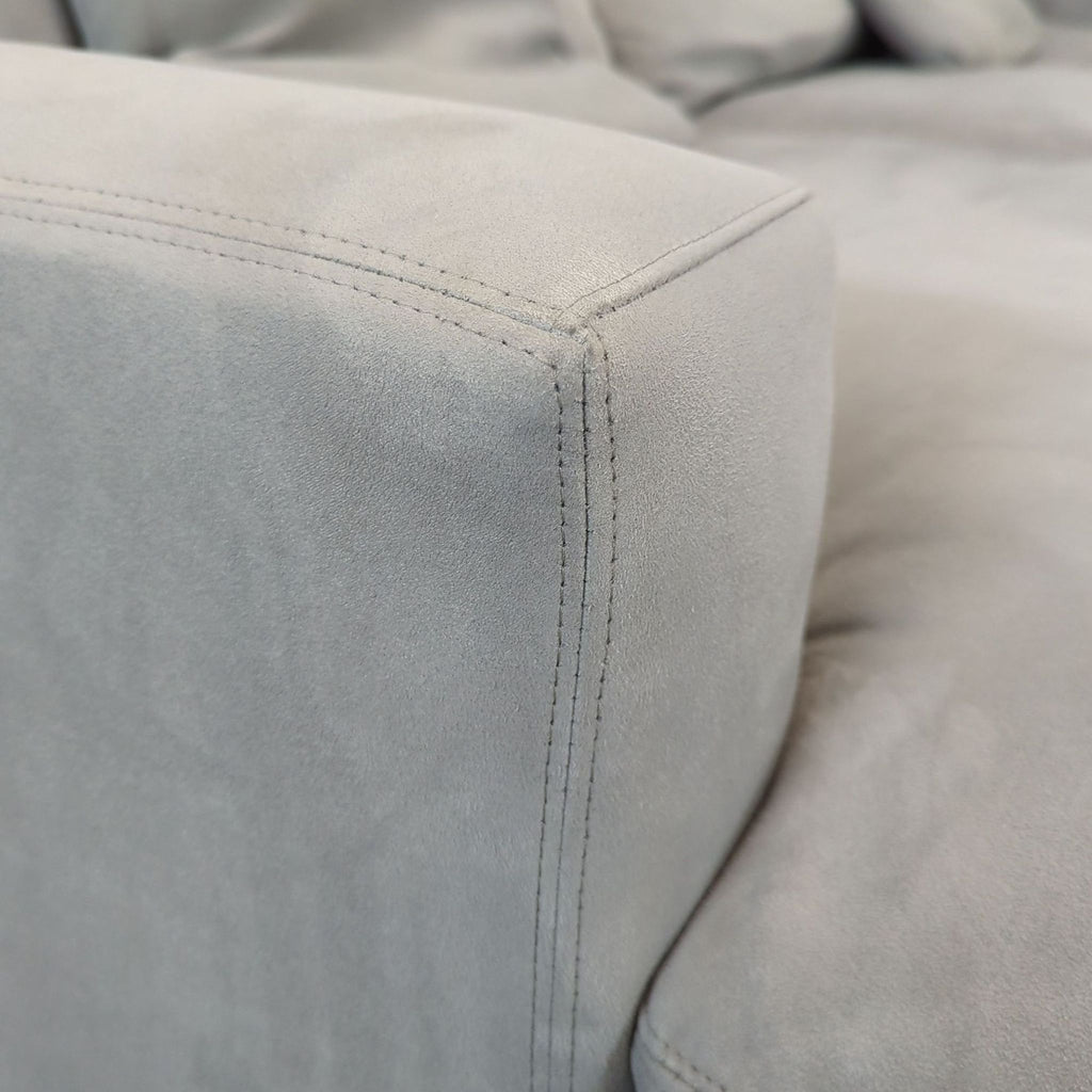 Room and Board Metro Gray Sectional Sofa with Chaise