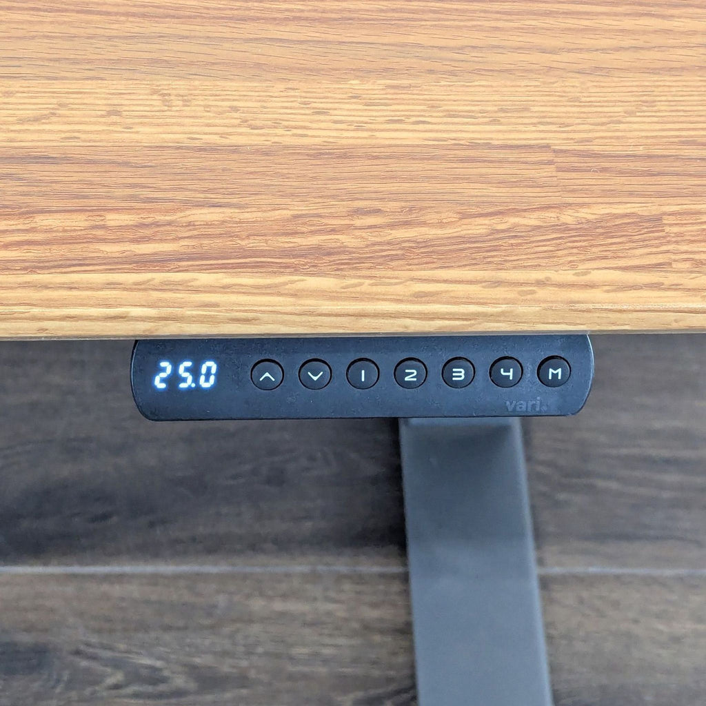 Varidesk Electric Adjustable Standing Desk with Wood Finish