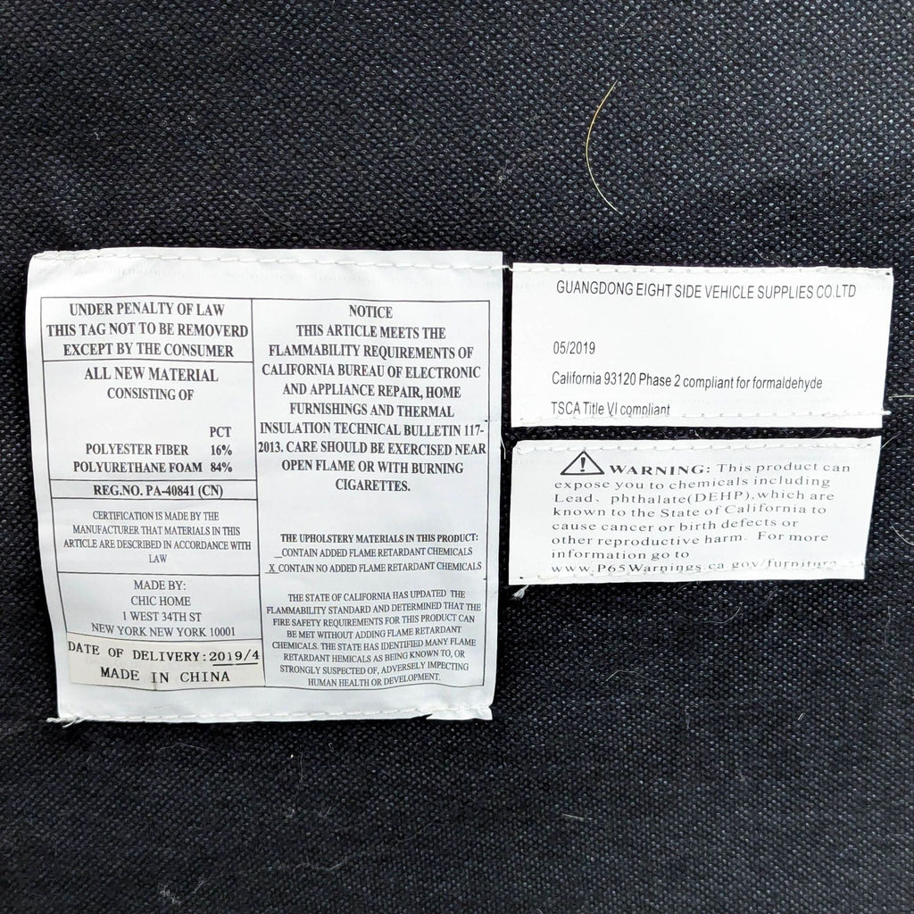 Chic Home Guison Modern Blue Velvet Sectional Sofa with Gold Legs