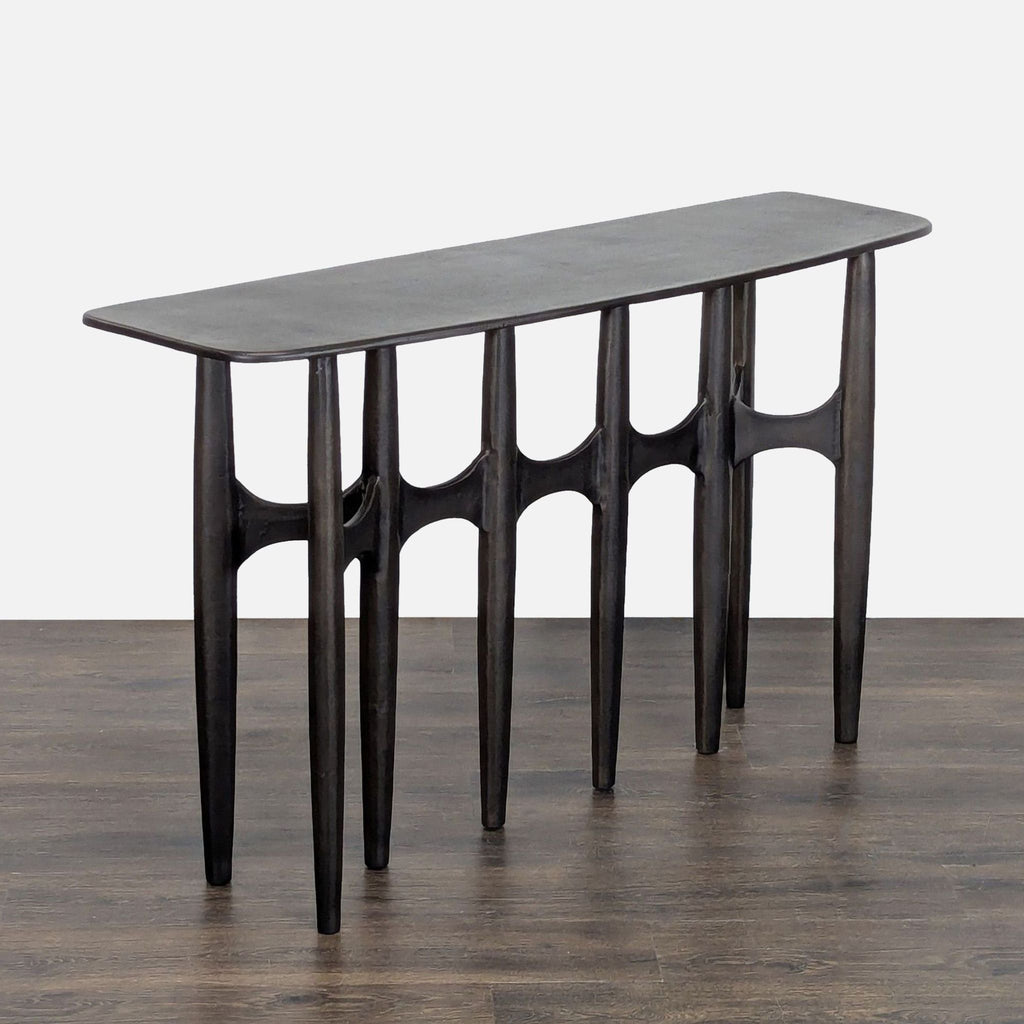 CB2 Bixby Bronze Cast Aluminum Console Table