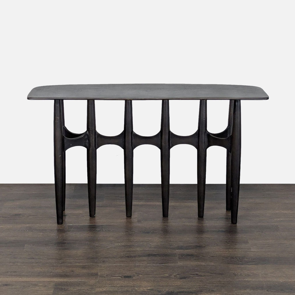 CB2 Bixby Bronze Cast Aluminum Console Table