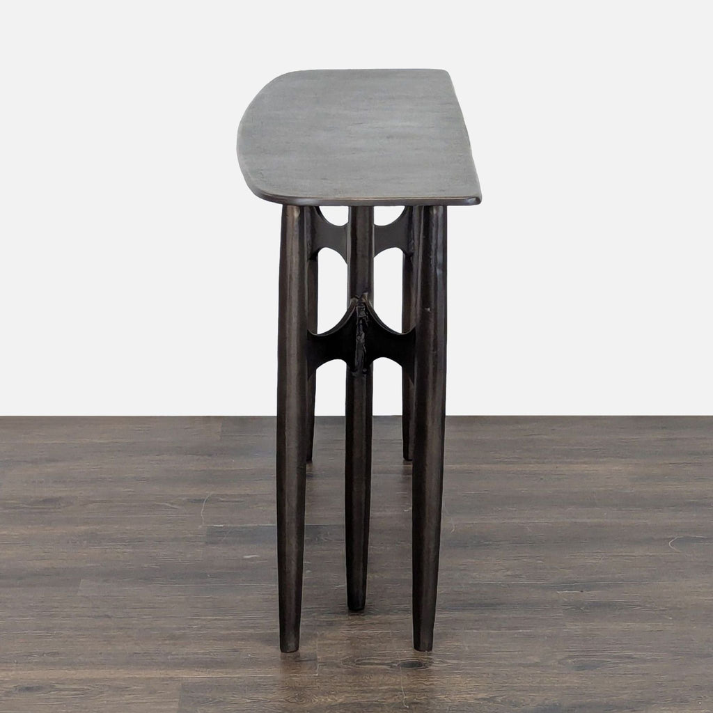 CB2 Bixby Bronze Cast Aluminum Console Table