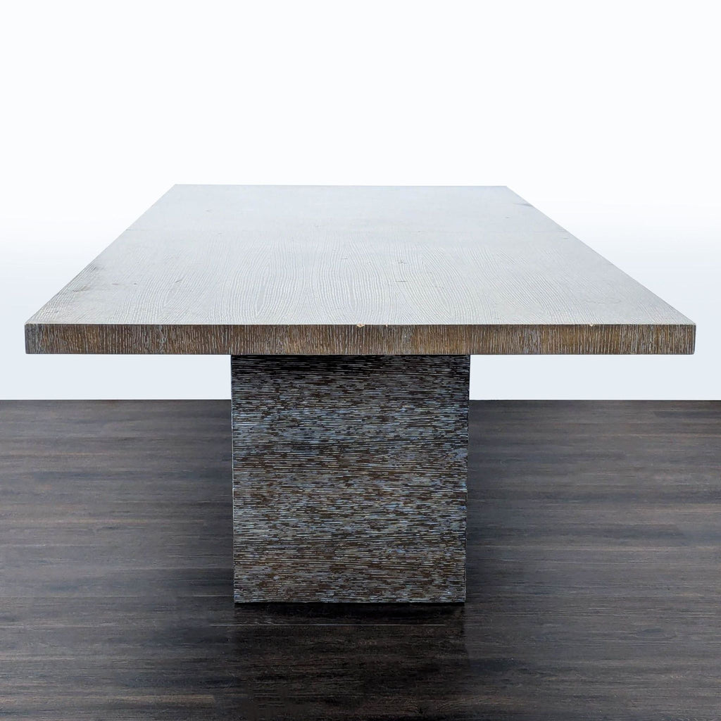 Moniker Home Modern Extendable Dining Table  with  8 Restoration Hardware Leather Chairs - Accepted Offer (25.51% discount)