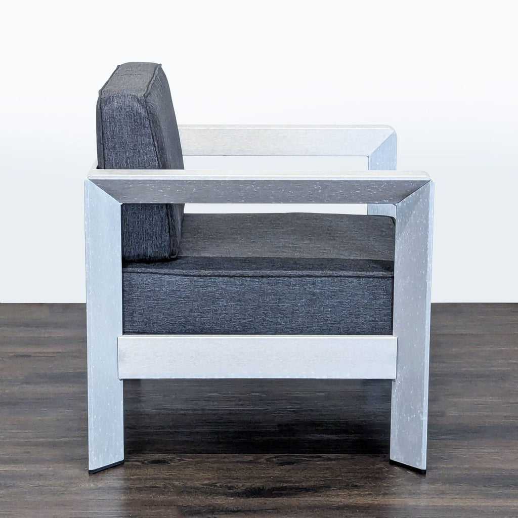 Stylish Christopher Knight armchair, category Chairs, features soft cushions and a durable aluminum design.  