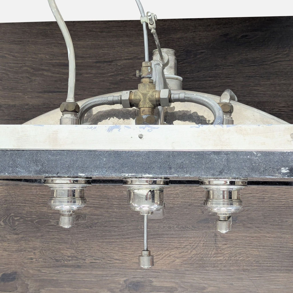 Waterworks Normandy Rectangular Hammered Nickel, Drop-In/Undermount Sink