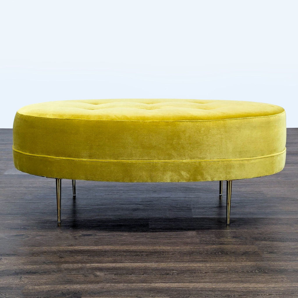 Ballard Design Button Tufted Velvet Ottoman - Accepted Offer (16.67% discount)