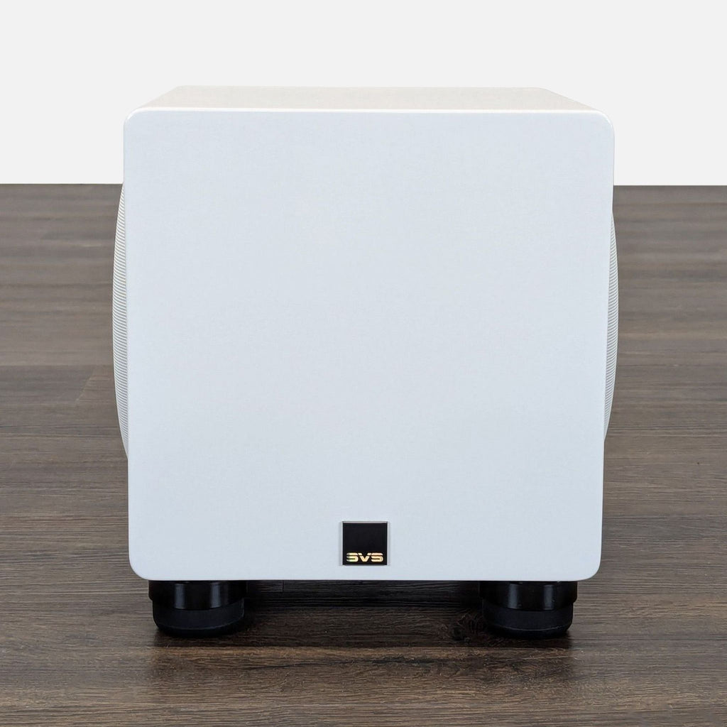 SVS Compact White Subwoofer – High-Performance Audio Equipment