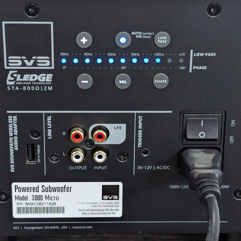 SVS Compact White Subwoofer – High-Performance Audio Equipment