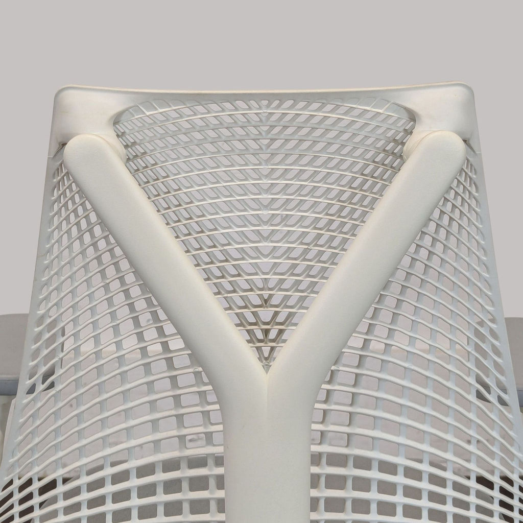 Herman Miller Sayl White Ergonomic Office Chair with Adjustable Armrests