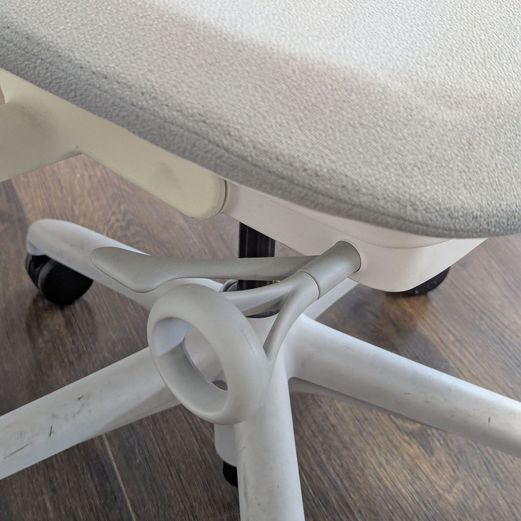 Herman Miller Sayl White Ergonomic Office Chair with Adjustable Armrests
