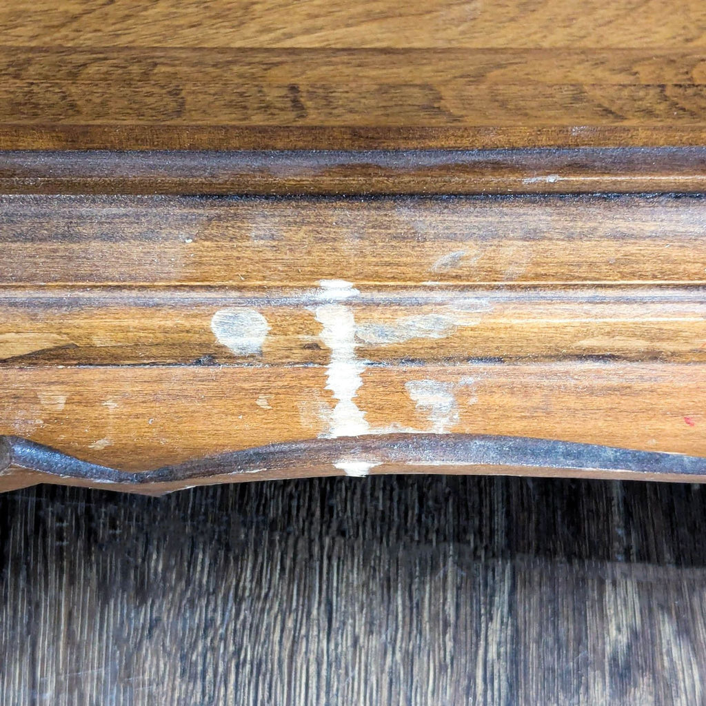 Solid Wood 10-Drawer Dresser with Central Cabinet and Vintage Handles