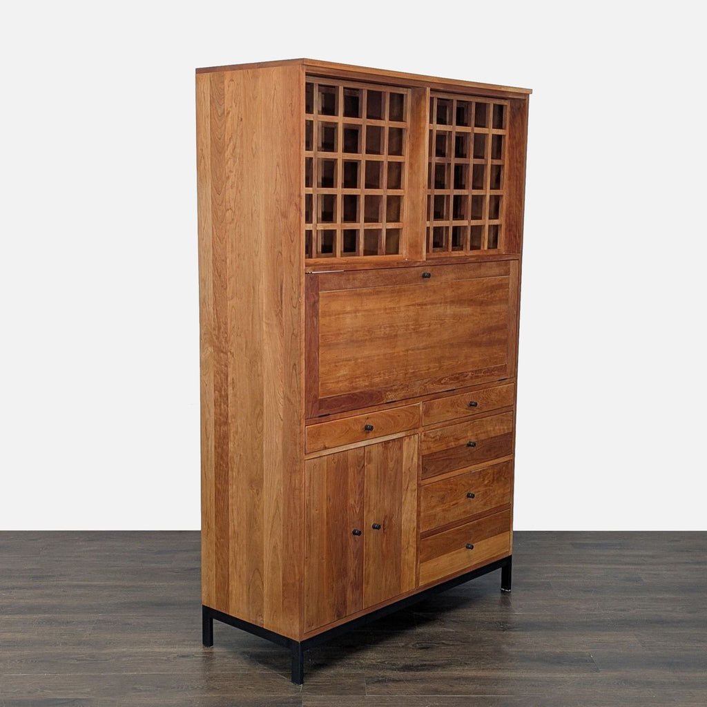 Room & Board Custom Bar Cabinet with Wine Rack