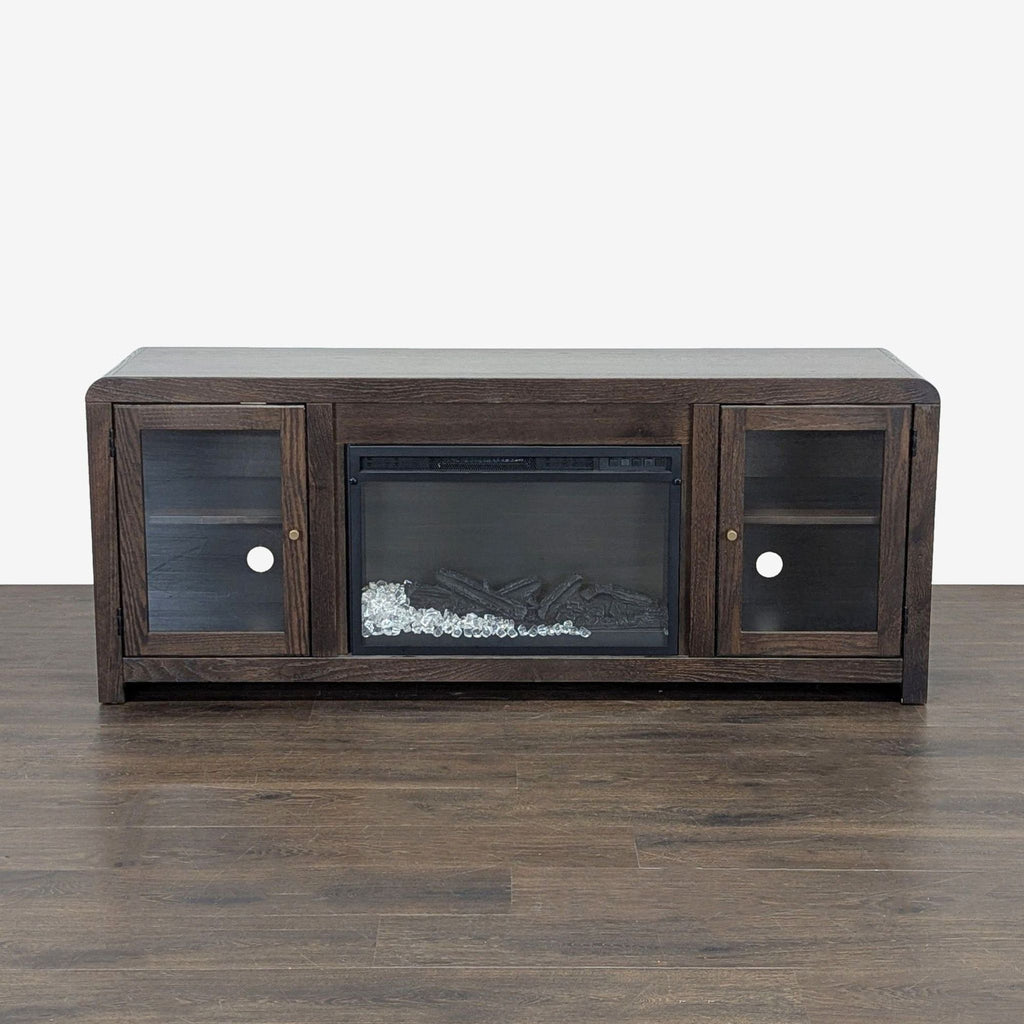 Living Spaces Kabria Cocoa Fireplace TV Stand - Accepted Offer (25.51% discount)