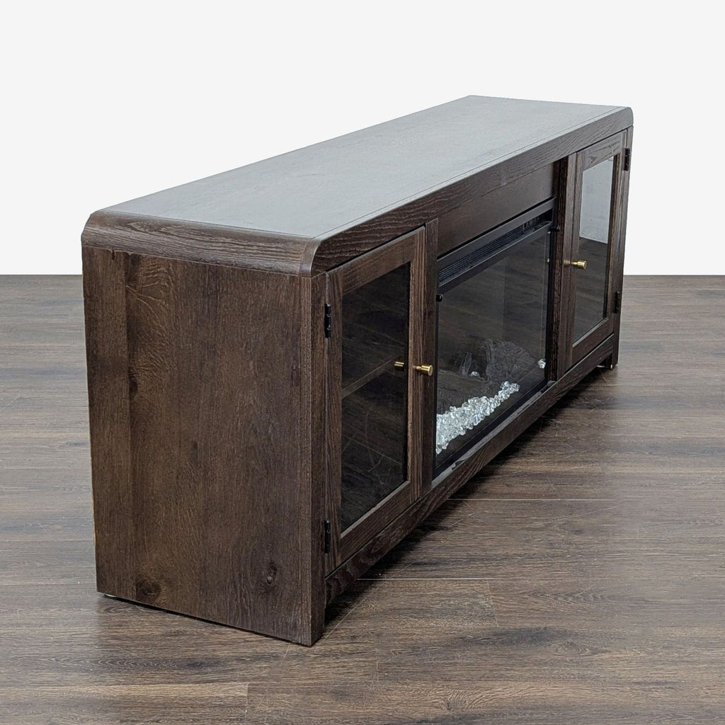 Living Spaces Kabria Cocoa Fireplace TV Stand - Accepted Offer (25.51% discount)