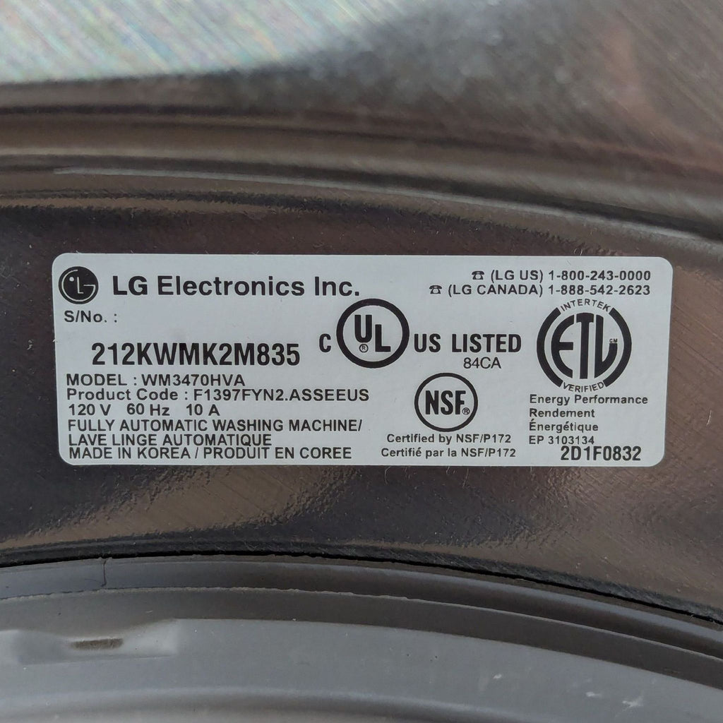 LG Front Load Washer/Dryer Combo - Stainless Steel, Direct Drive